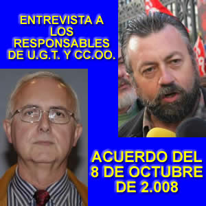 ENTREVISTA CON LOS RESPONSABLES DE SANIDAD DE CC.OO. Y UGT