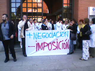 PROTESTA DE LOS MEDICOS EVENTUALES