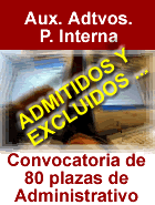 PLAZAS DE PROMOCIÓN INTERNA ADMINISTRATIVO